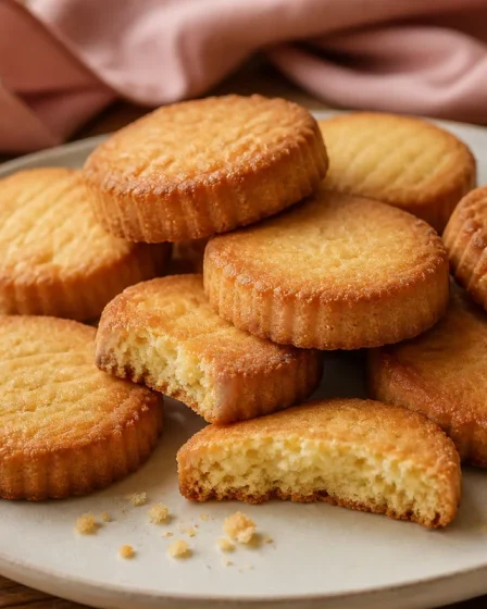 Sablés bretons épais au beurre demi-sel avec mie friable